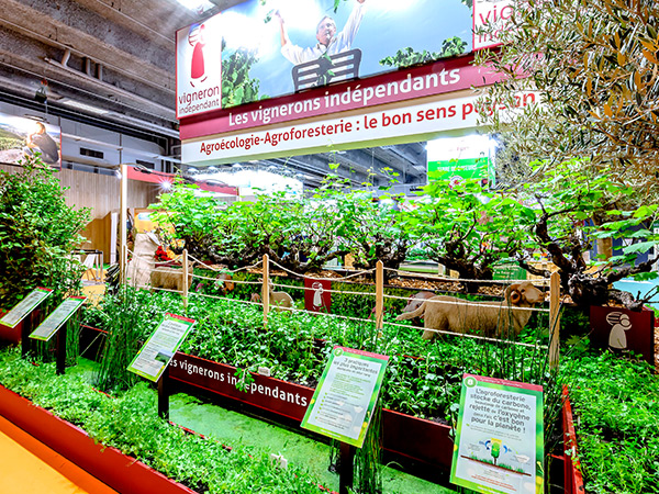 stand menuisé plantes et parfum